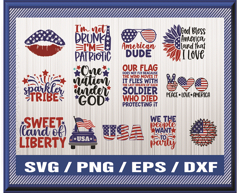 Combo 49 4th of July SVG Bundle, July 4th svg, Independence Day, 4th of July png, America Svg, USA Flag svg, Patriotic SVG, Digital Download CB827774943