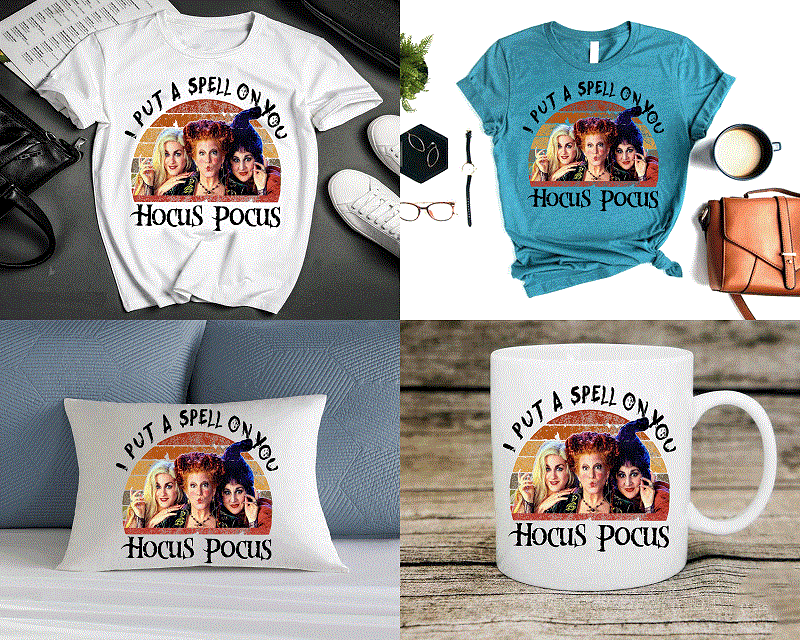 Bundle 5 Designs Hocus Pocus PNG, Hocus Pocus Halloween, Sanderson Sisters, Hocus Pocus Characters, Sublimation Design PNG, Digital Download CB1050512221