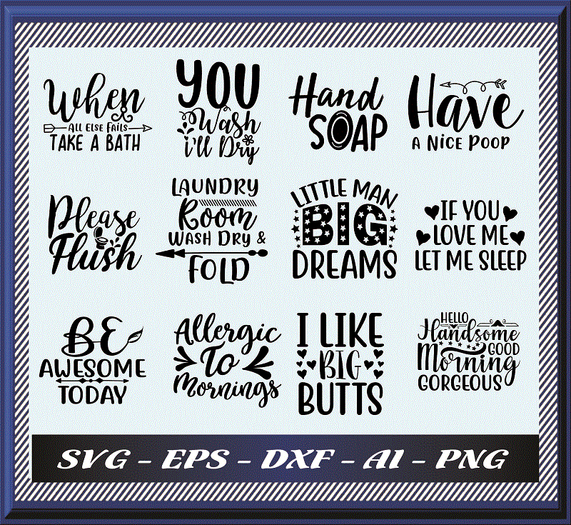 84 Bedroom & Bathroom Bundle, Bedroom SVG, Bathroom Design Bundle, Fonts Svg Bundle, Bathroom Shirt Bundle Quote, Digital Download 980889607