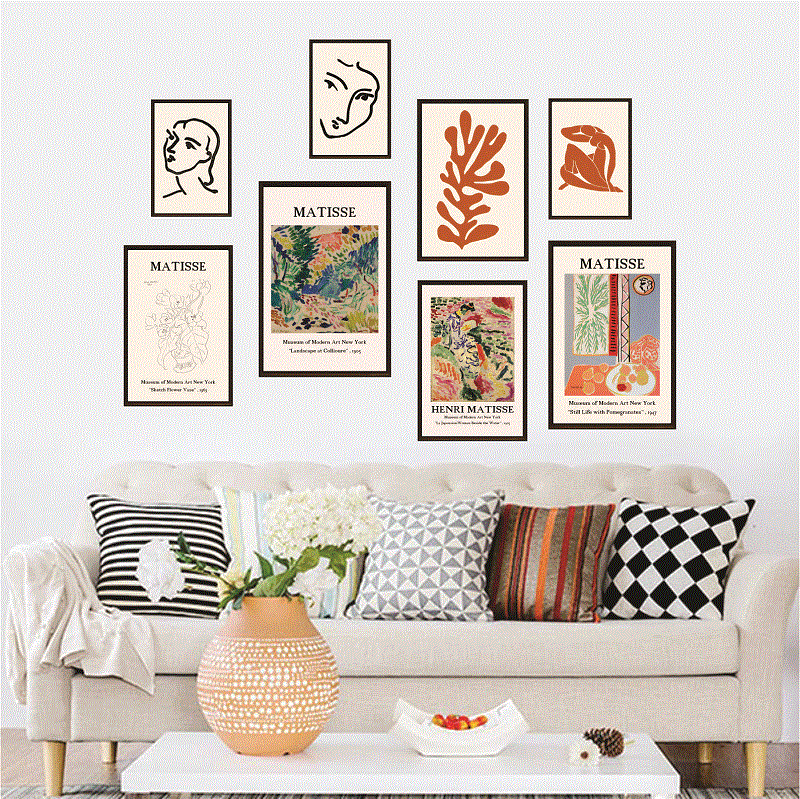 Henri Matisse Digital Print Set of 8 , Printable Exhibition Poster , Matisse Poster , Gallery Wall Art , Matisse Wall Art ,Exhibition Poster 1069217362