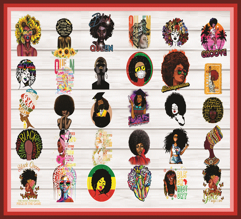 Black Girl You Are Amazing, Black Women , Black Melanin, Black Queen PNG Bundle, Afro Queen, PNG Printable, Sublimation, Digital Download 1019041627