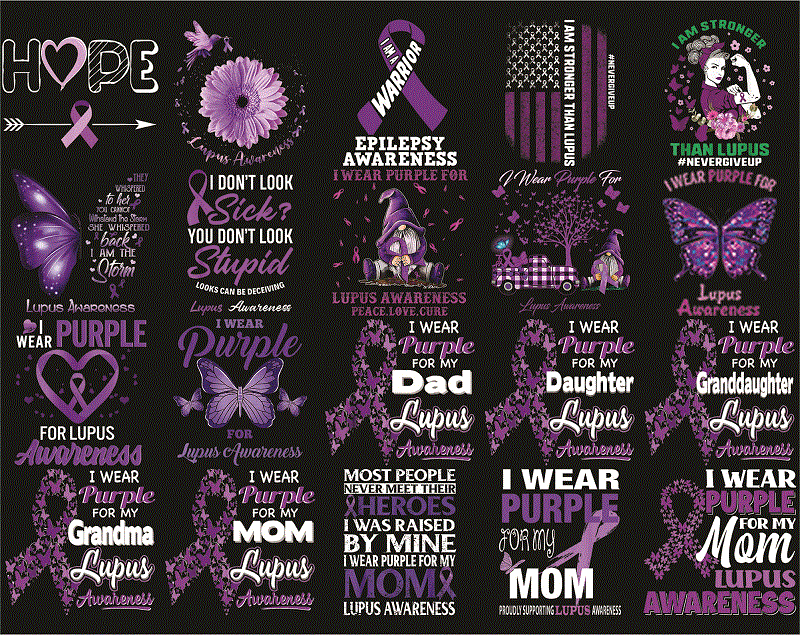 90 Lupus Awareness png Bundle, Lupus Digital png, Warrio lupus awareness Png, In May We Wear Purple Png, Commercial Use, Digital Download 1014919035