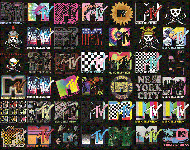 MTV PNG Bundle, Mtv spring, Mtv Old School , Mtv logo set , mtv leopard, Mtv Old School , Mtv logo set, Digital Download 1008421216