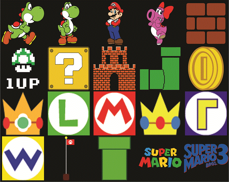 120+ Super Mario SVG PNG DXF Bundle, Super Mario Svg, Super Mario Alphabet, Peach Princess, Koopa Troopa, Goomba Svg, Super Mario World Svg 926322408