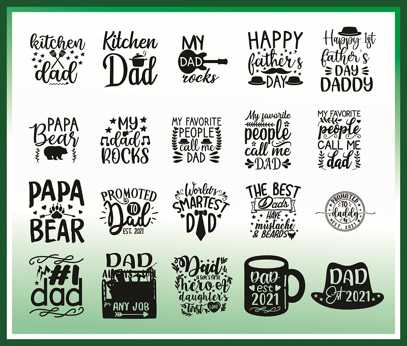 Bundle 80 Dad SVG, Fathers Day SVG, Father svg, Papa svg, Best Dad Ever svg, Grandpa svg, Family Svg Bundle, Instant Download 795217450