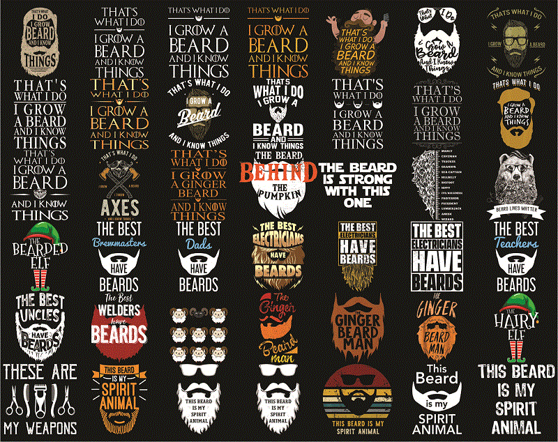 Beard PNG Bundle, Gentleman Beard, Color Beard, Skull Love, Father’s Day Png, Papa Png, Happy Fathers Day, Digital Download 1008413350