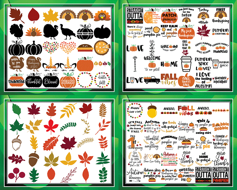 Combo 200+ Fall SVG Bundle, Gnome Fall Png, Pumpkin Png, Fall Sublimation, Farmhouse fall svg, Autumn, Thanksgiving, Instant Download CB1042021072