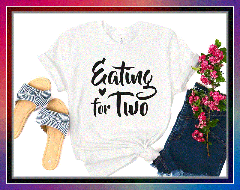 Eating for Two SVG Funny Pregnancy Shirts