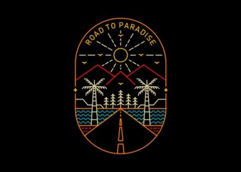 Road to Paradise t shirt design online