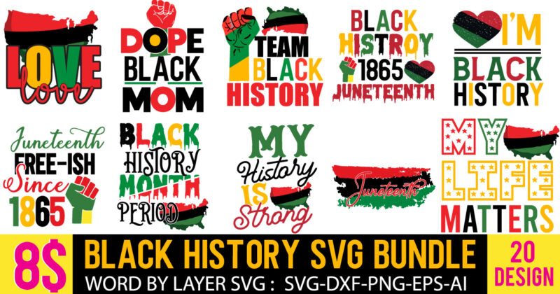 Juneteenth t shirt design bundle, juneteenth 1865 svg, juneteenth bundle, black lives matter svg bundle, black african american, african american t shirt design bundle, african american svg bundle, juneteenth svg