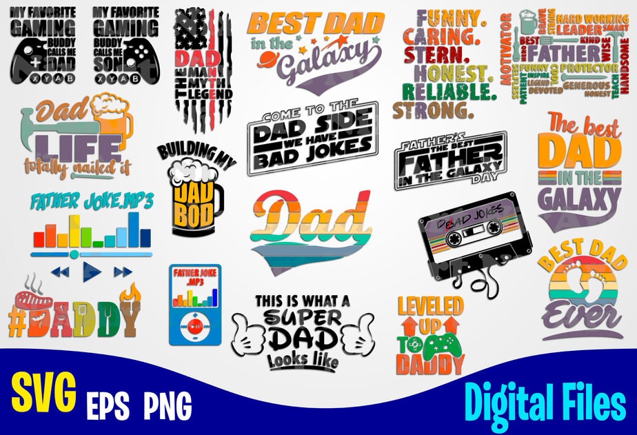 19 designs Father s day bundle, Father svg, Dad svg, Fathers day svg ...