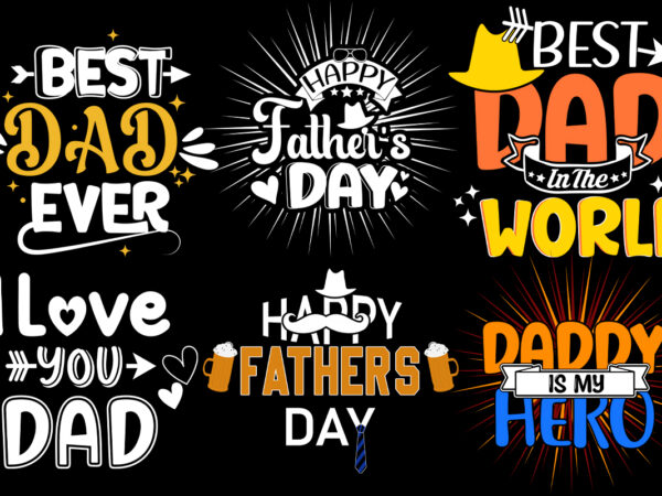 Father’s day bundle t shirt graphic design