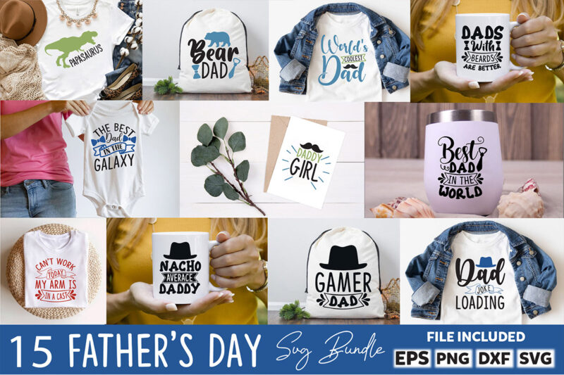 Father’s Day SVG Bundle Dad Quotes Bundle SVG