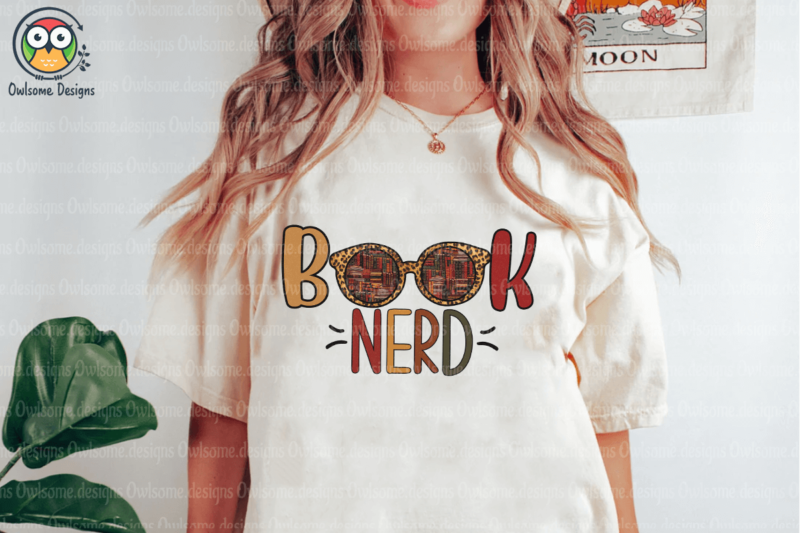 Book nerd Sublimation Design