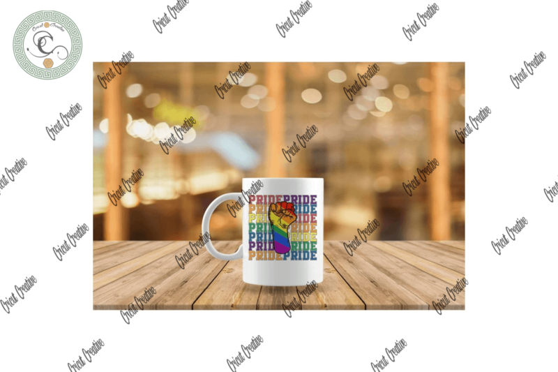 LGBT Pride Rainbow Strong Hand Svg & Lgbt Month Shirt Cameo Htv Prints