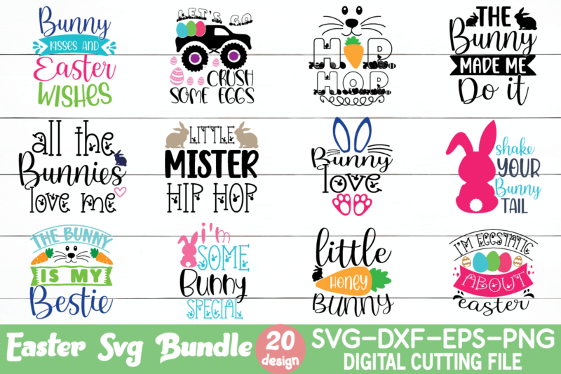 Happy Easter SVG Bundle