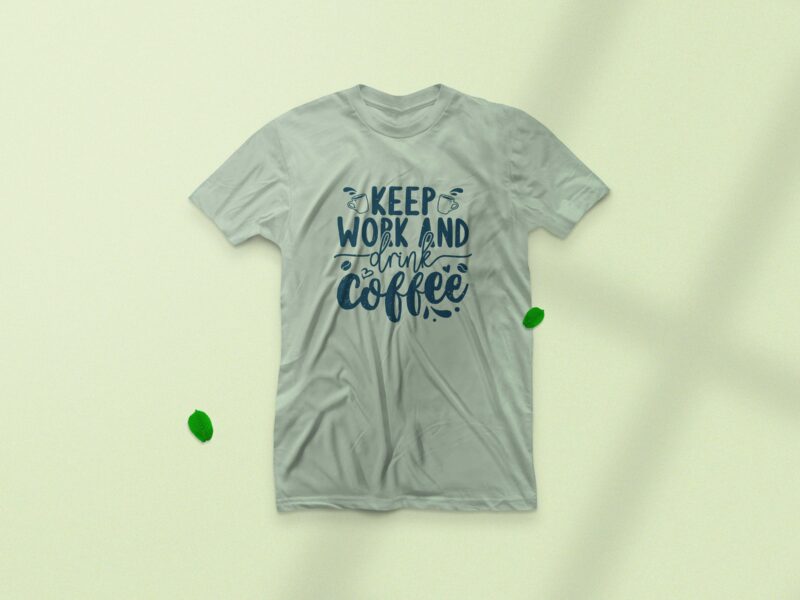 Coffee typography t-shirt designs bundle, Vintage coffee t-shirt design, Coffee motivational quotes t-shirt,