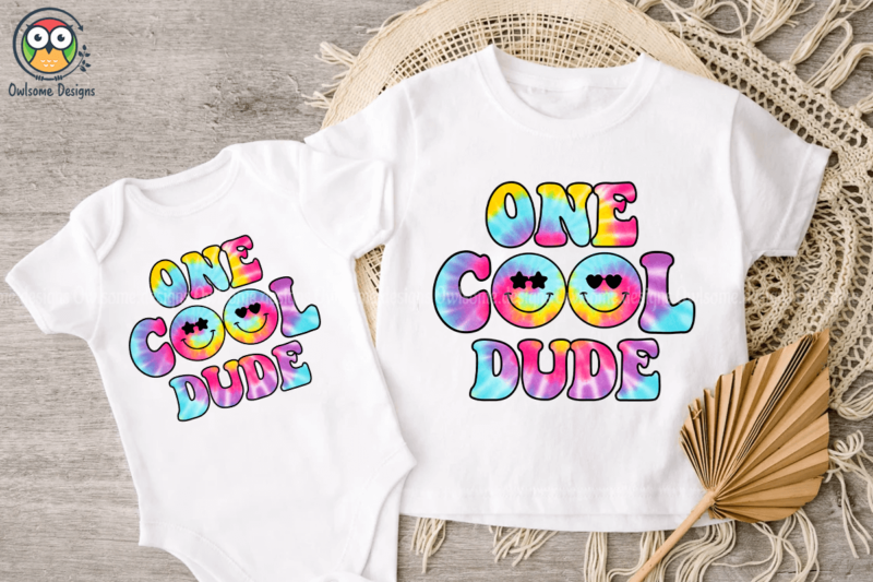 One Cool Dude Sublimation Design