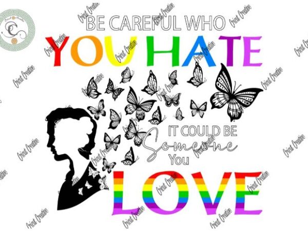 Lgbt quote butterfly vector sublimation files & human lgbt flag clipart svg file
