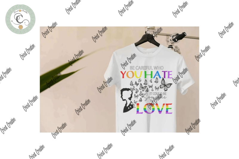 LGBT Quote Butterfly Vector Sublimation Files & Human LGBT Flag Clipart Svg File
