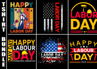 Labour Day T-Shirt Design Bundle