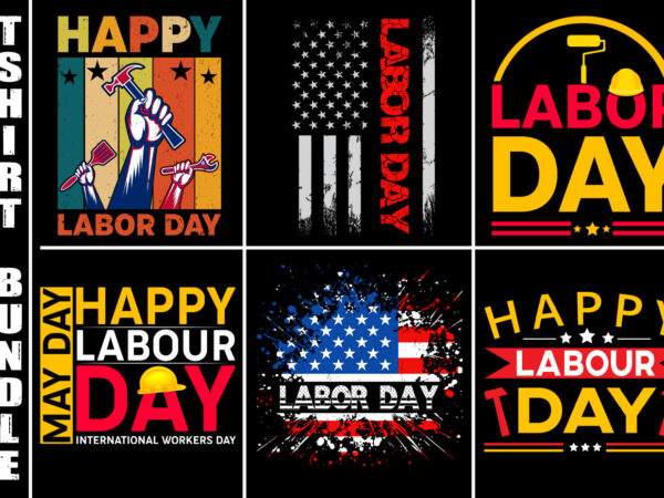 Labour day t-shirt design bundle