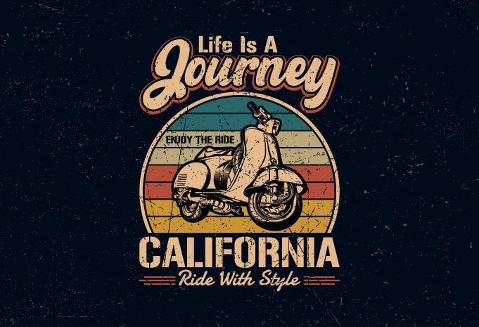 Biker SVG, Life's a journey, enjoy the ride SVG, Bike quote