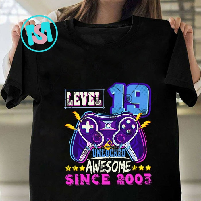 Game Level Birthday Bundle SVG, Game Level Unlocked Awesome SVG, Game On SVG, Console SVG