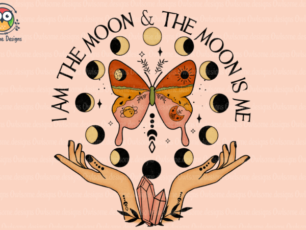 I am the moon sublimation t shirt design for sale