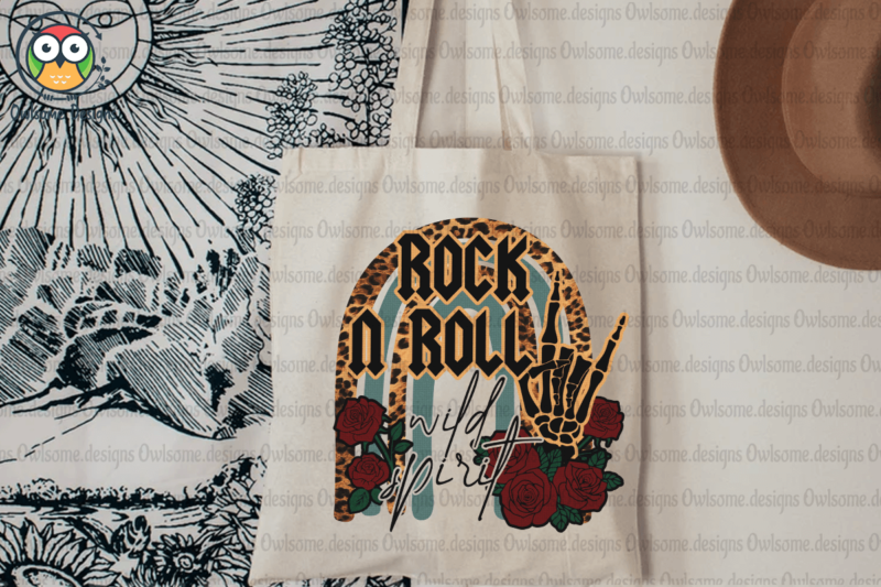 Rock and roll Sublimation Design