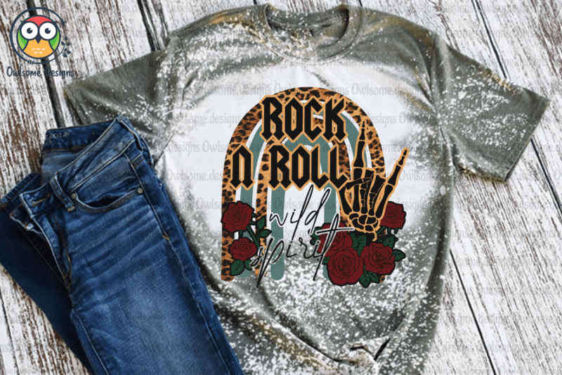 Rock and roll Sublimation Design