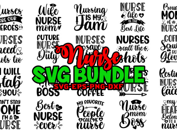 Nurse svg bundle design