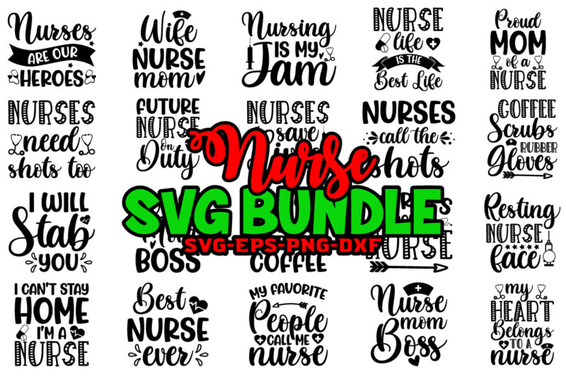 Nurse SVG Bundle Design