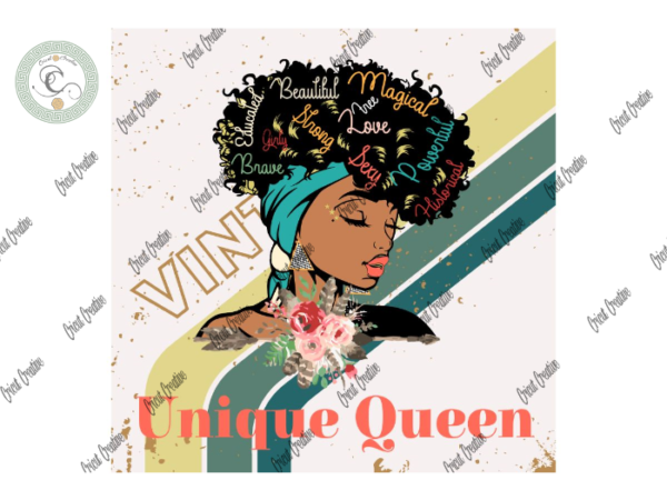 Black girl , vintage unique queen diy crafts, unique black women svg files for cricut, retro vintage silhouette files, trending cameo htv prints t shirt template