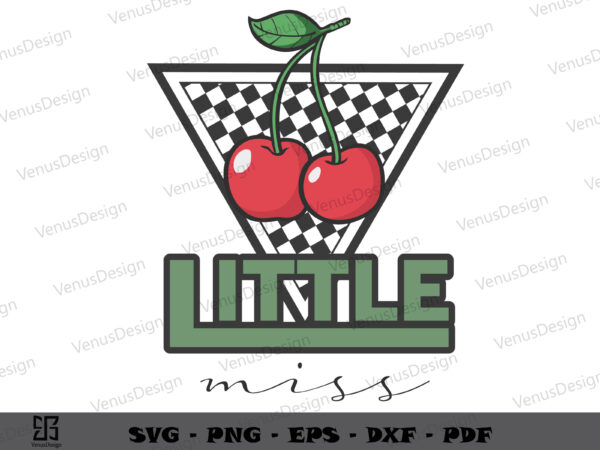 Little miss cherry chess board cutting files, trending tshirt design