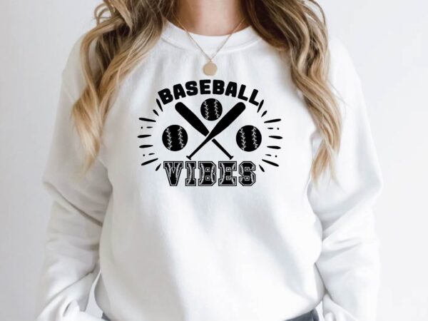 Baseball vibes t shirt template