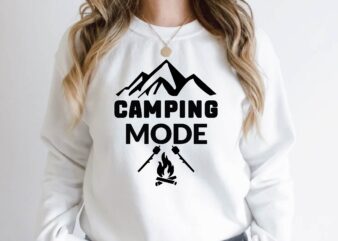 camping mode t shirt vector file