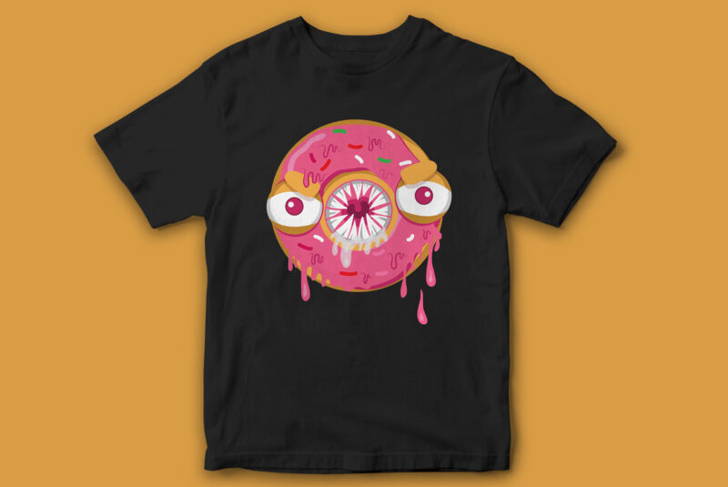 T-Shirt Bundle for Donut Lovers, NEW ARRIVAL, Donut Vector, Typography, T-Shirt designs, pack of 5