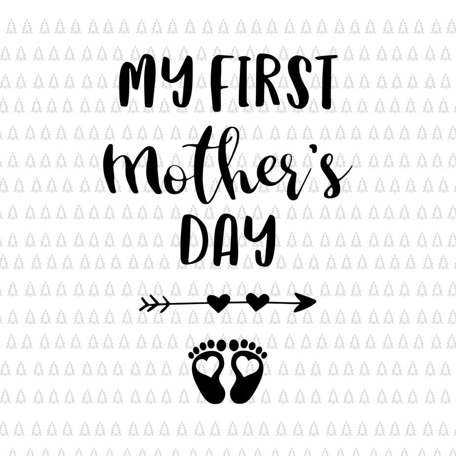 My First Mother's Day Pregnancy Announcement Svg, Pregnant Mom Svg ...