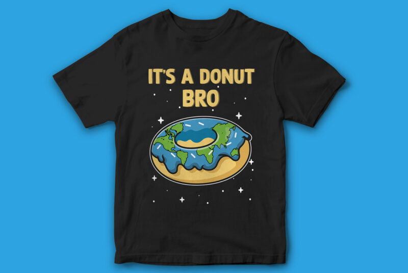 T-Shirt Bundle for Donut Lovers, NEW ARRIVAL, Donut Vector, Typography, T-Shirt designs, pack of 5