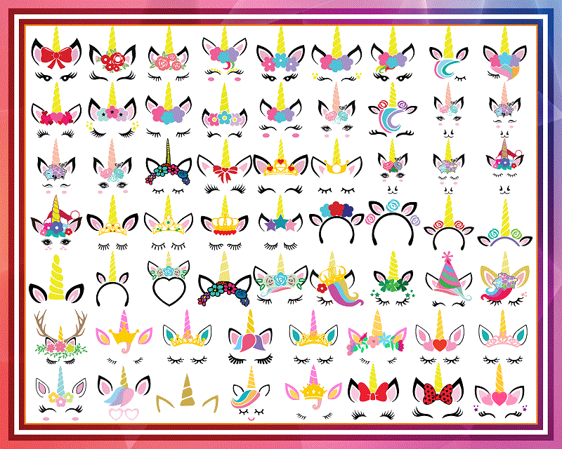 Combo 2000+ Unicorn Design SVG Bundle, Dada Unicorn Png, Svg, dxf, pdf, eps, jpg Dadacorn Png, Daddy Unicorn Sublimation, Instant Download CB998462714