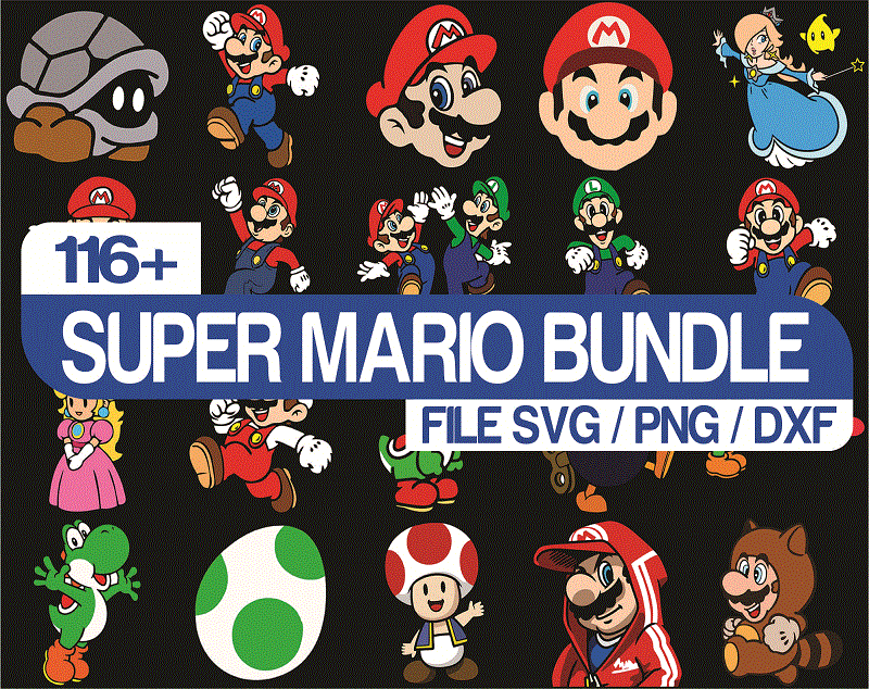 120+ Super Mario SVG PNG DXF Bundle, Super Mario Svg, Super Mario Alphabet, Peach Princess, Koopa Troopa, Goomba Svg, Super Mario World Svg 926322408