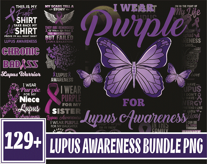 129 Lupus Awareness PNG Bundle, Warrior Lupus Awareness Png, Lupus Awareness Heart png, Lupus Strong Black Afro Girl png, Support Squad Png 1002554646