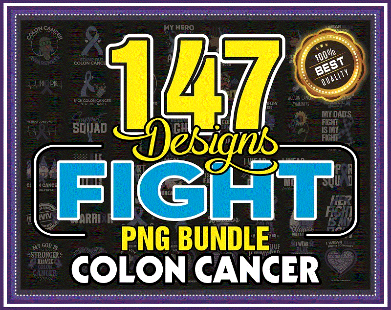 Bundle 147 Fight Colon Cancer Awareness Png Faith Colon Cancer 6978