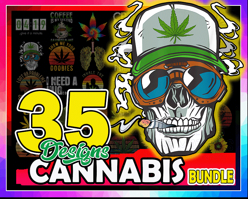 35 Designs Cannabis PNG Bundle, Weed Bundle Png, Dope Bundle, Smoke weed Png, Retro design Weed Cannabis PNG, Vintage Retro Marijuana Leaves 983052162