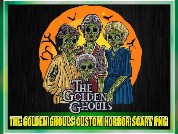 The golden ghouls custom horror scary png, vintage horror movie, scary halloween, halloween png, sublimation designs, digital download 871158296