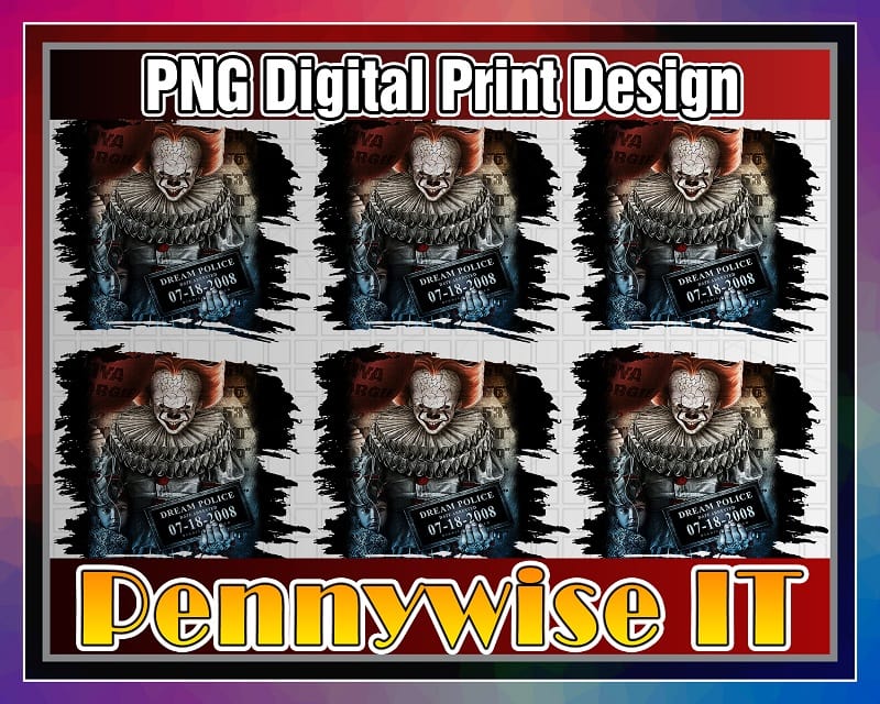 Pennywise IT PNG, IT Chapter Two, Pennywise Clown Png, Sublimated Printing, Instant Download, Png Printable T-shirt, Digital Print Design 872821047