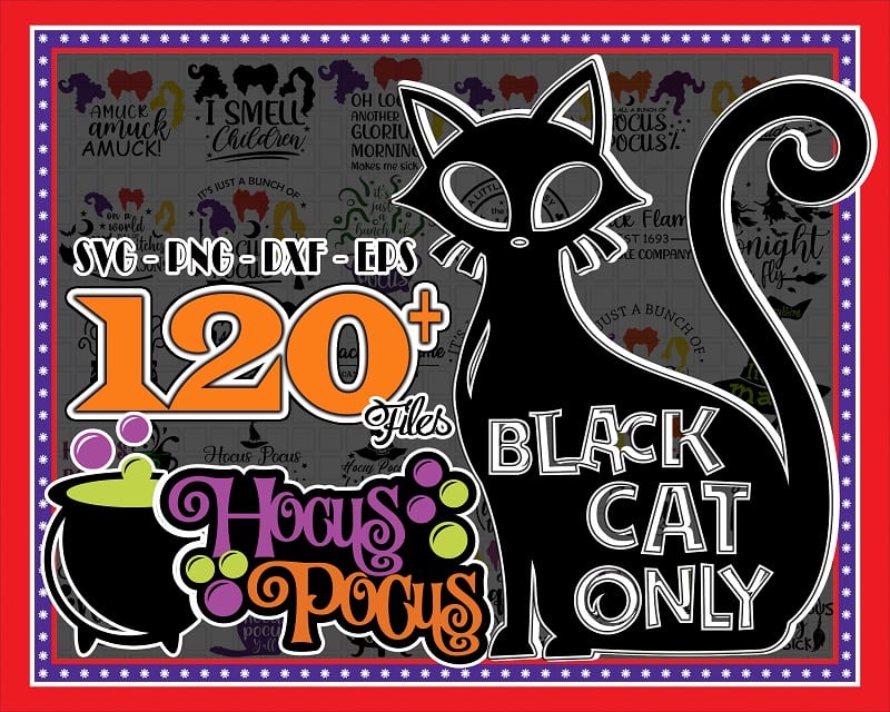 120+ Hocus Pocus Svg Bundle, Black Cat Only, Sanderson Sister Svg, Hocus Pocus Svg, Hocus Pocus png, Halloween Svg, I Smell Children Svg 891746525