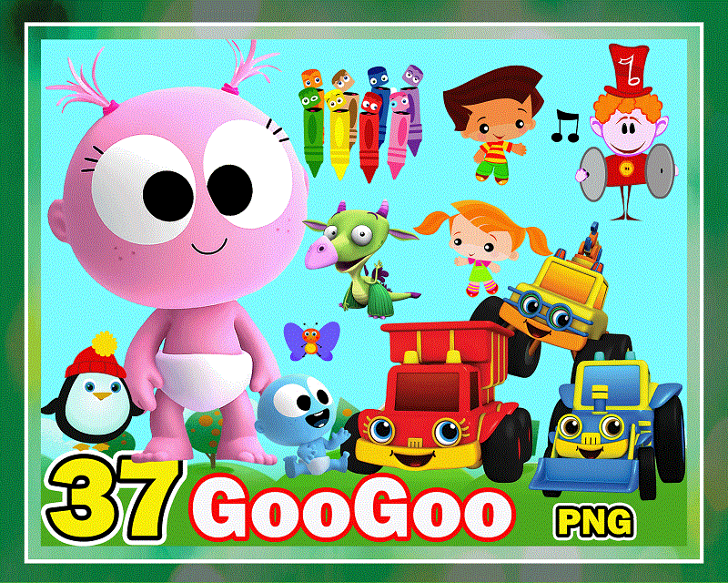 37 GooGoo Png Bundle, GooGoo Cartoon Characters Png, BabyFirst Learn Colors Tv , Funny GooGoo, GaaGaa Baby Png, Instant Download 994633391