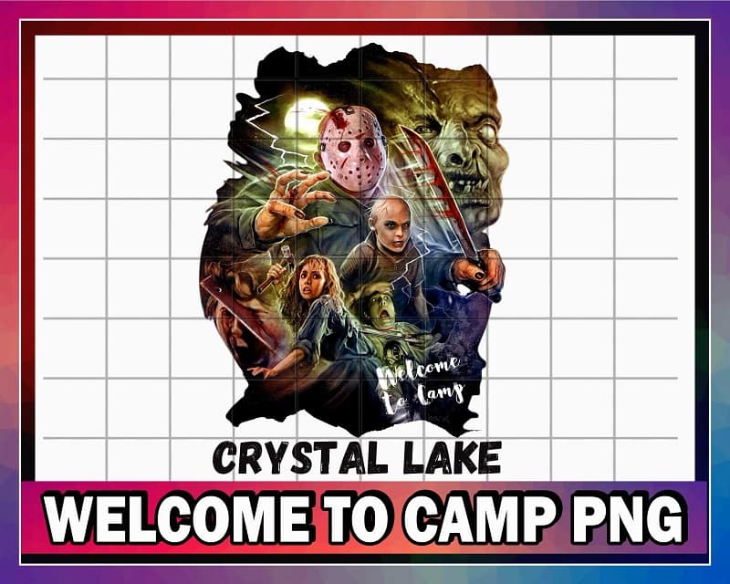 Welcome To Camp Jason Voorhees Friday, The 13th Camp Crystal Lake PNG, No physical product, Digital Design Sublimation, Digital download 1048973525